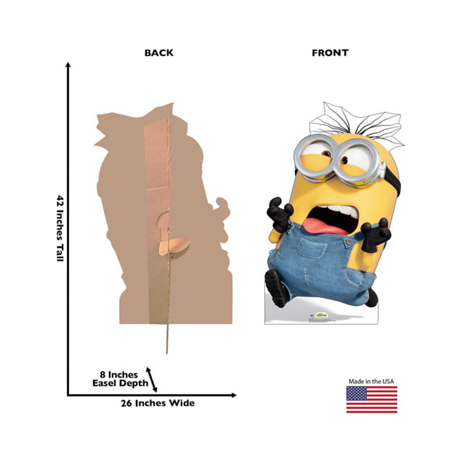 42 x 26 in. Dave Cardboard Cutout, The Minions