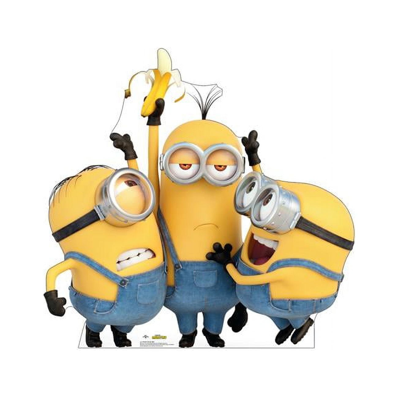 45 x 46 in. Stuart, Kevin & Bob Cardboard Cutout, The Minions