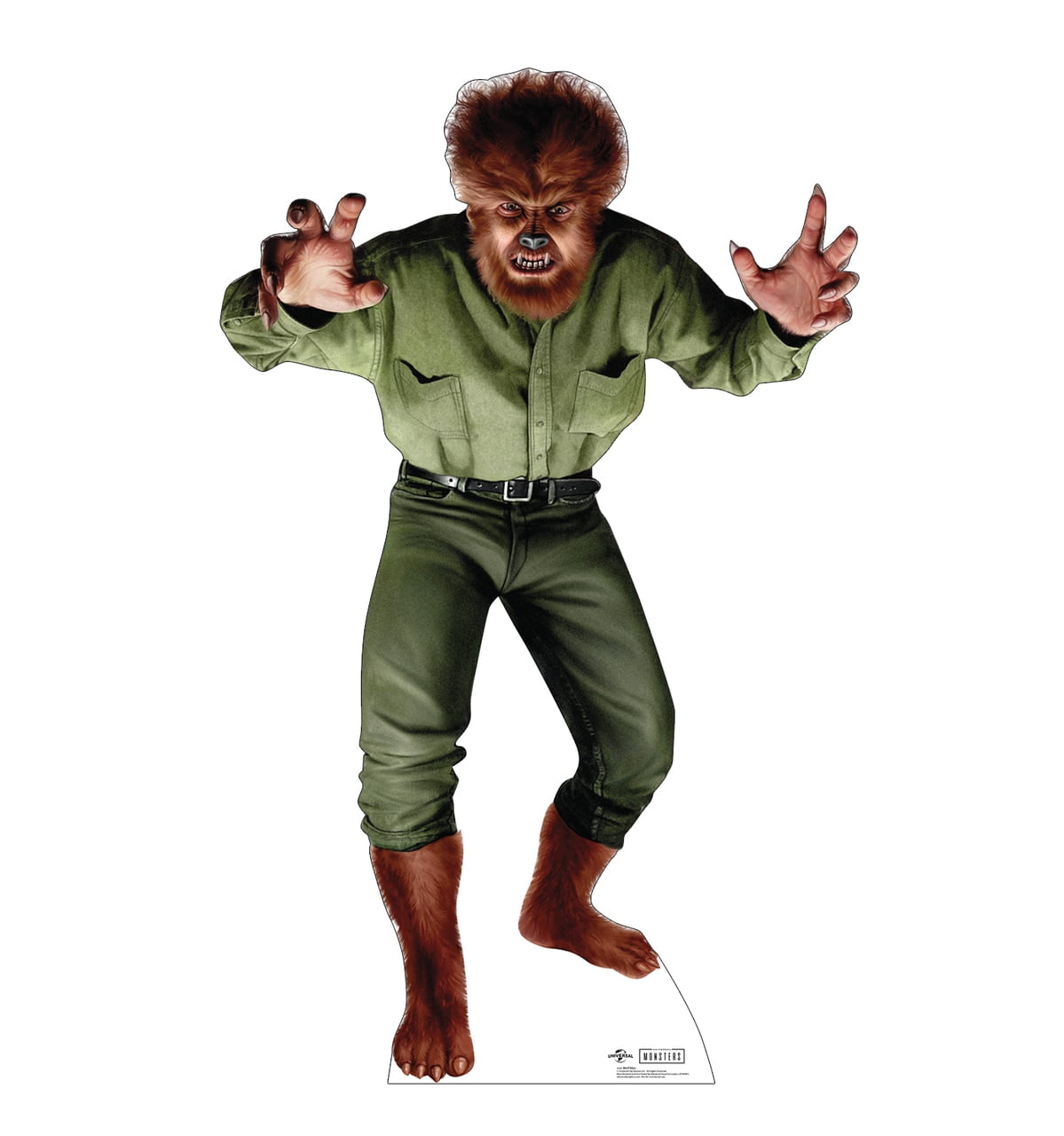 71 x 45 in. Wolf Man Cardboard Cutout, Monsters