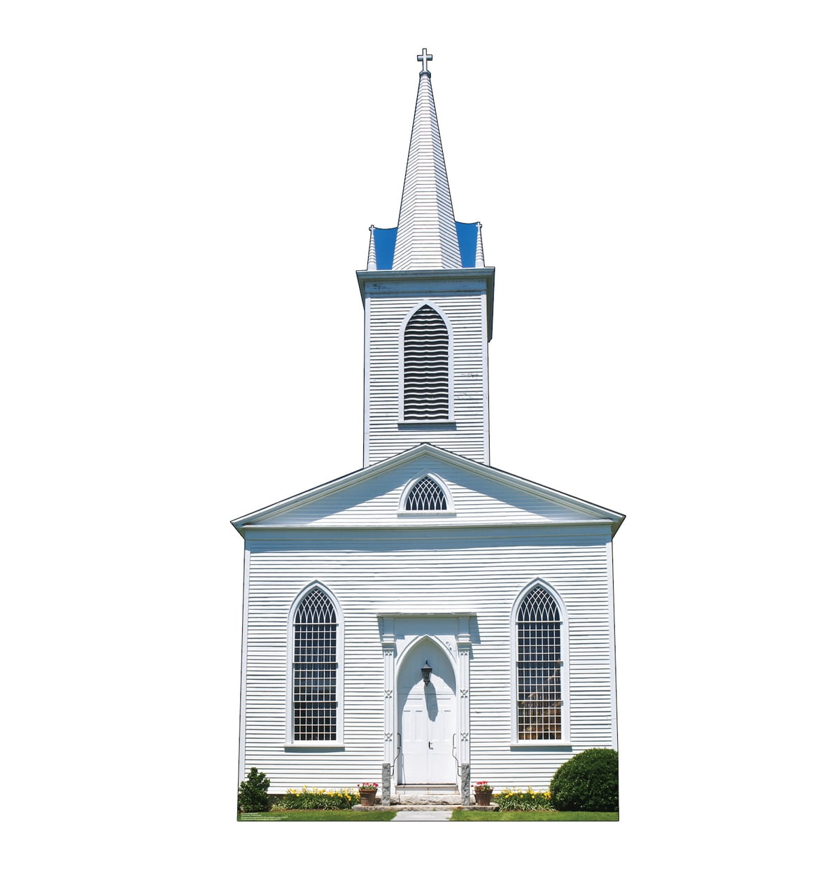 88 x 45 in. Church with Steeple Cardboard Cutout