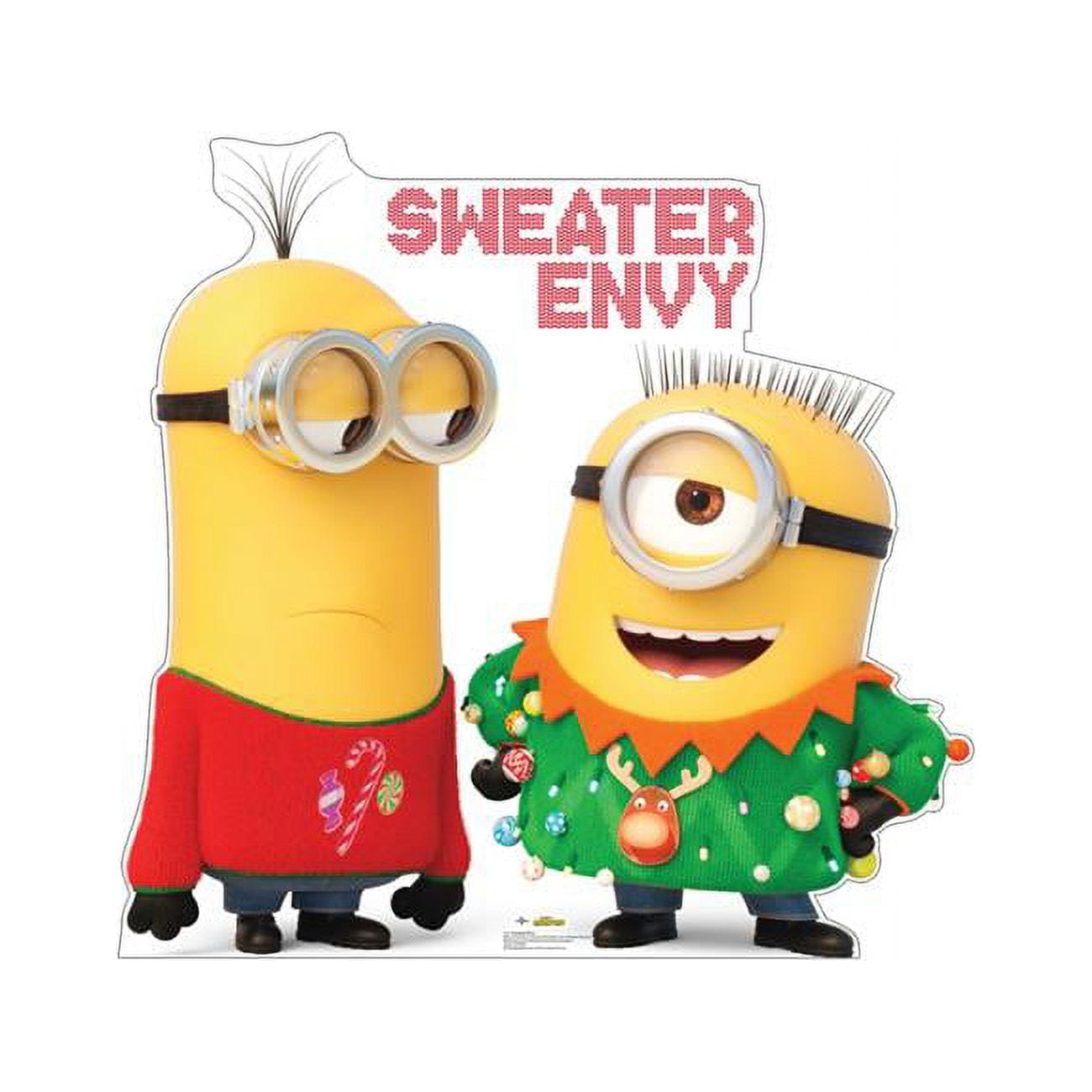 45 x 47 in. Sweater Envy Cardboard Cutout, Minions