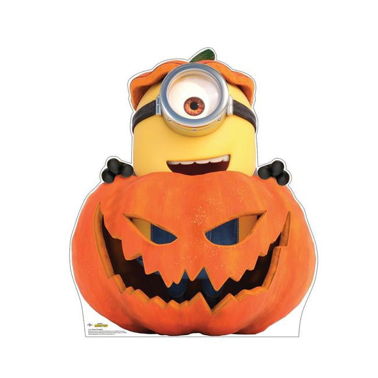 38 x 32 in. Stuart Pumpkin Cardboard Cutout, Minions