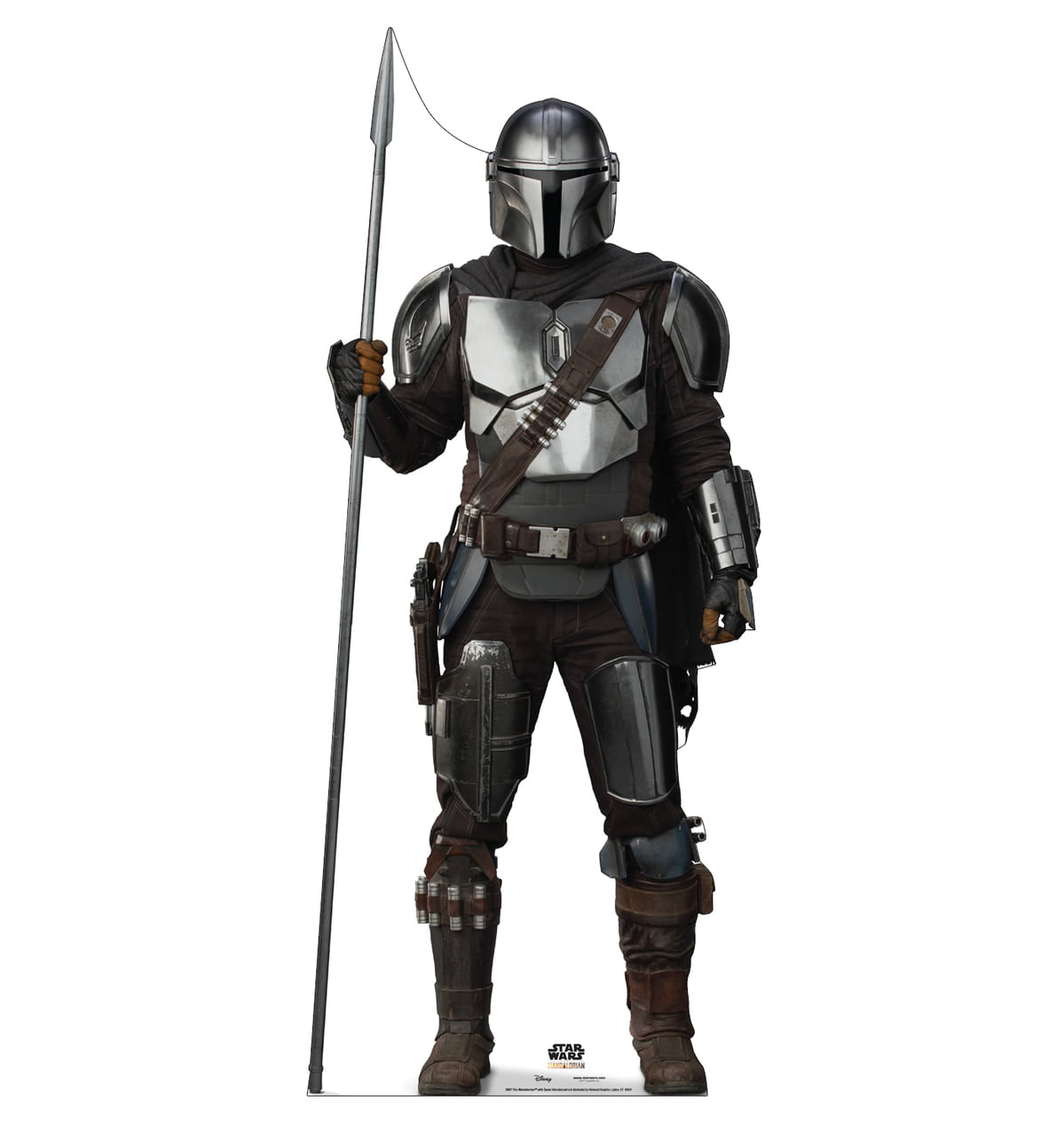 76 x 32 in. The Mandalorian with Spear Cardboard Cutout, The Mandalorian - Season 2
