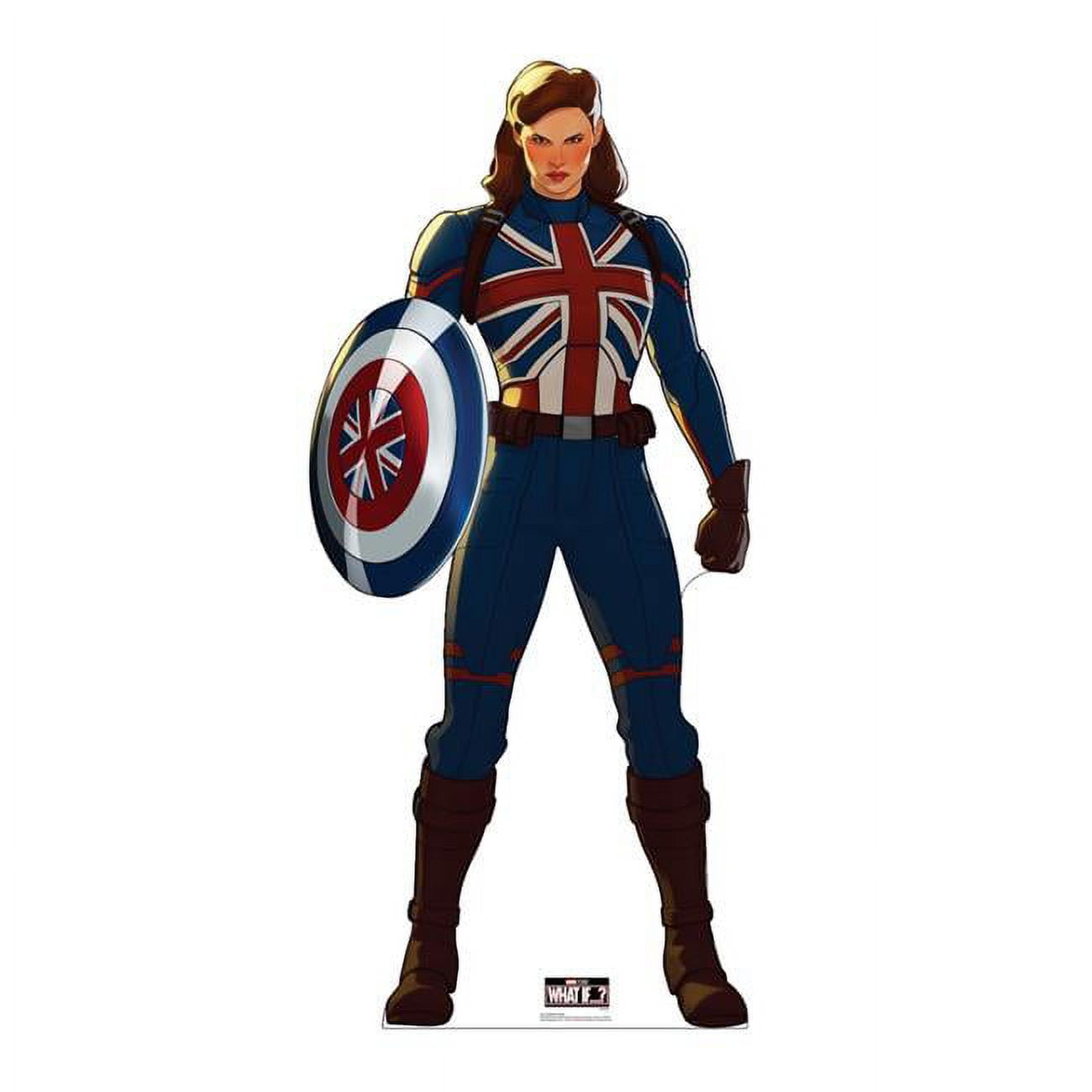 70 x 32 in. Captain Carter Cardboard Cutout, Marvel - What If