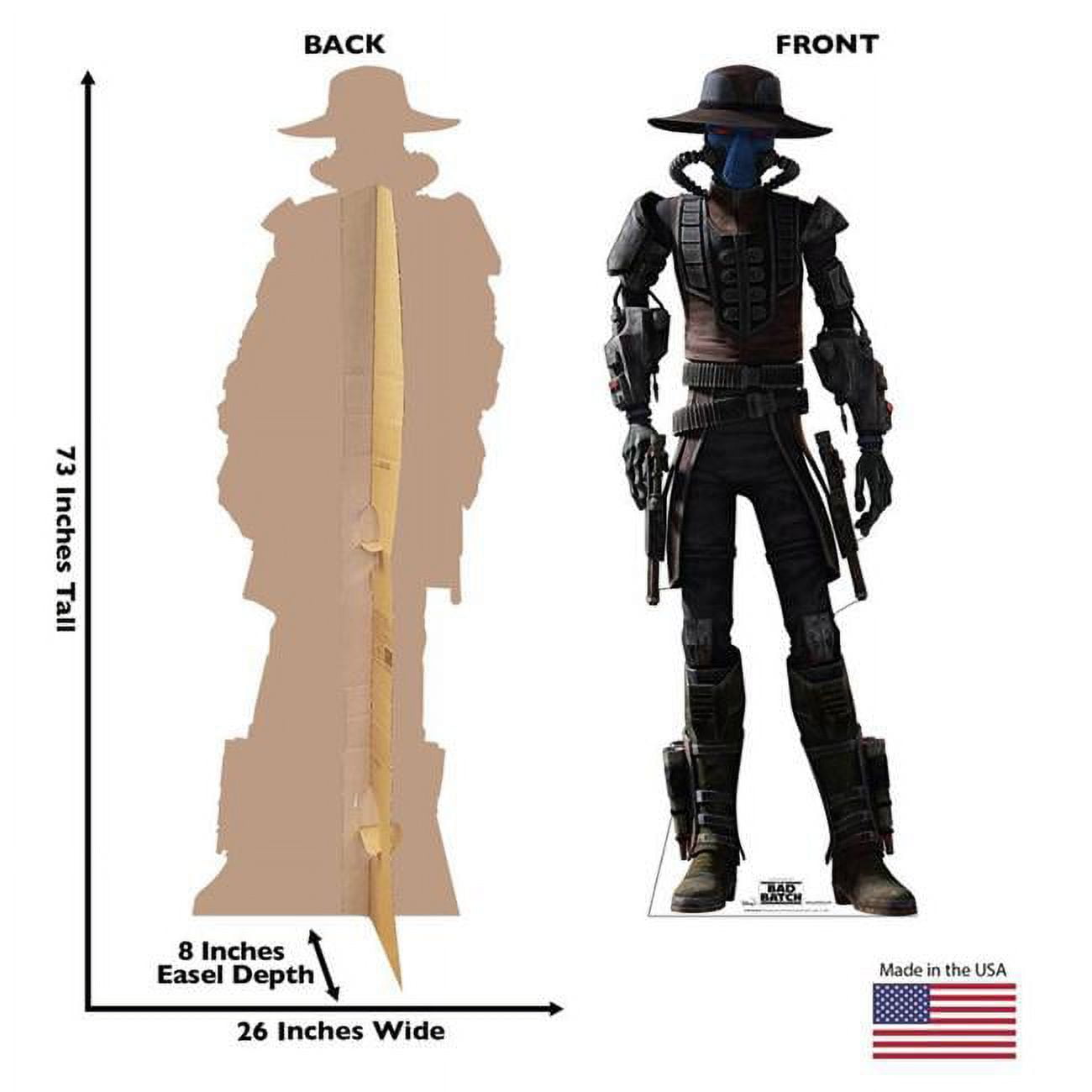 73 x 26 in. Cad Bane Cardboard Cutout, The Bad Batch
