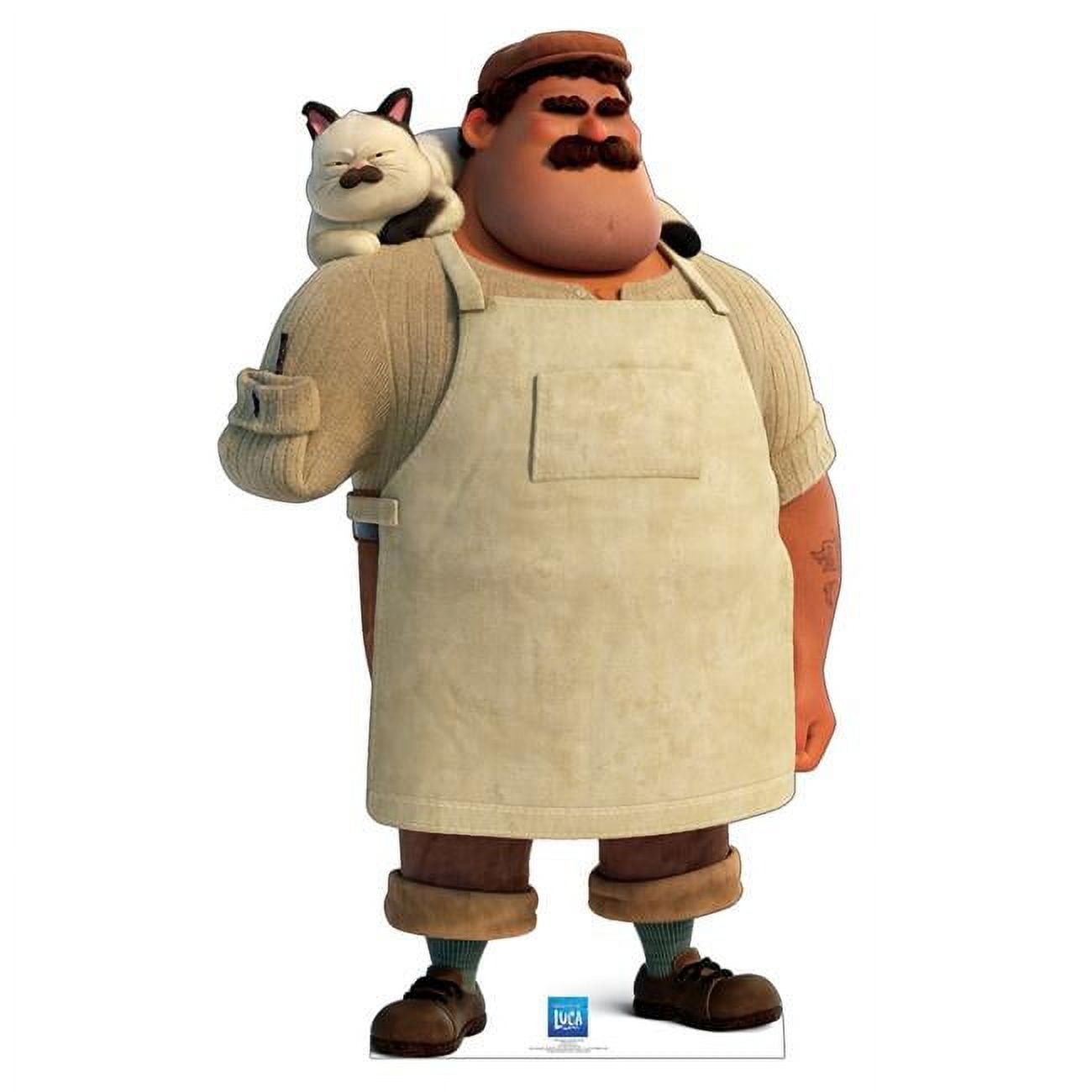 74 x 45 in. Massimo & Machiavelli Cardboard Cutout, Disney - Pixar Luca