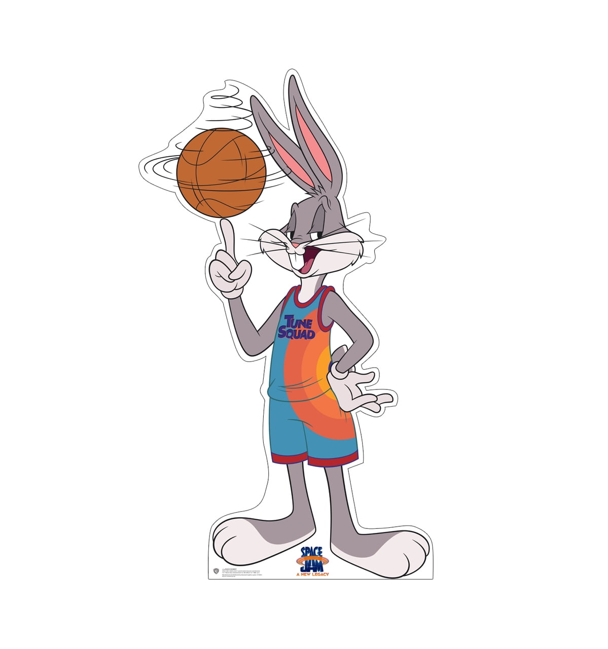 63 x 36 in. Bugs Bunny Cardboard Cutout, Space Jam a New Legacy