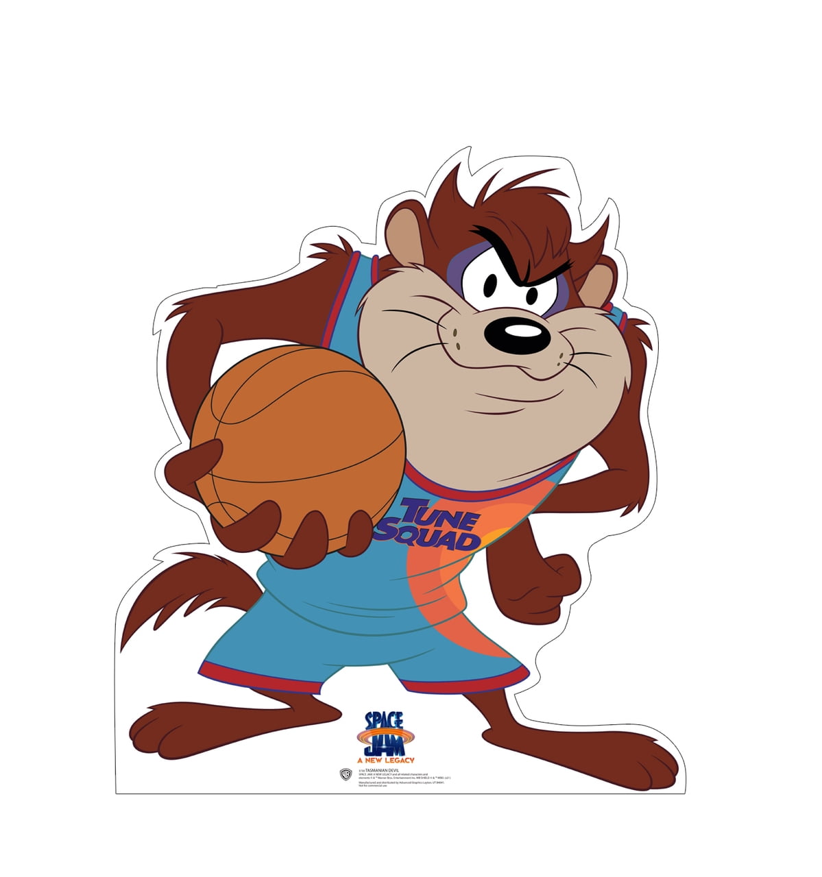 37 x 33 in. Tasmanian Devil Cardboard Cutout, Space Jam a New Legacy
