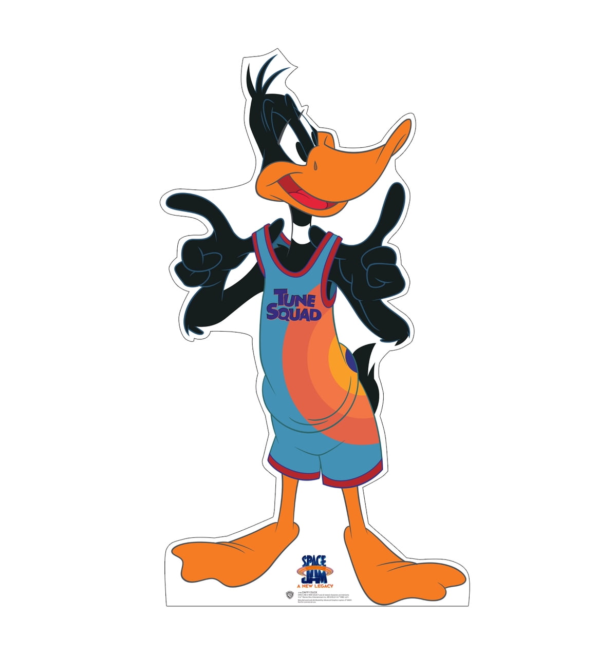51 x 28 in. Daffy Duck Cardboard Cutout, Space Jam a New Legacy