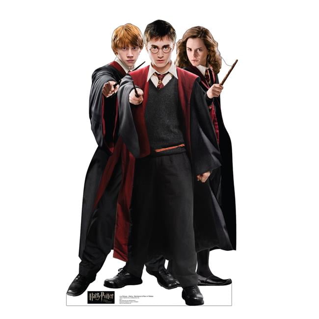 Picture of Advanced Graphics 3795 65 x 39 in. Harry&#44; Hermione & Ron in Robes Cardboard Cutout&#44; Warner Brothers