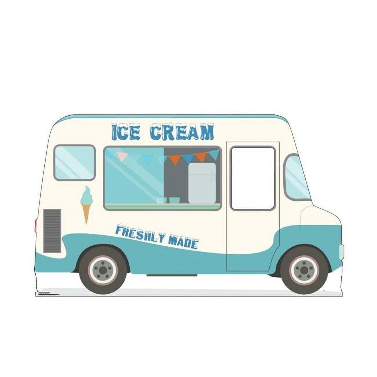 45 x 76 in. Reversed Ice Cream Truck Standin Cardboard Standup