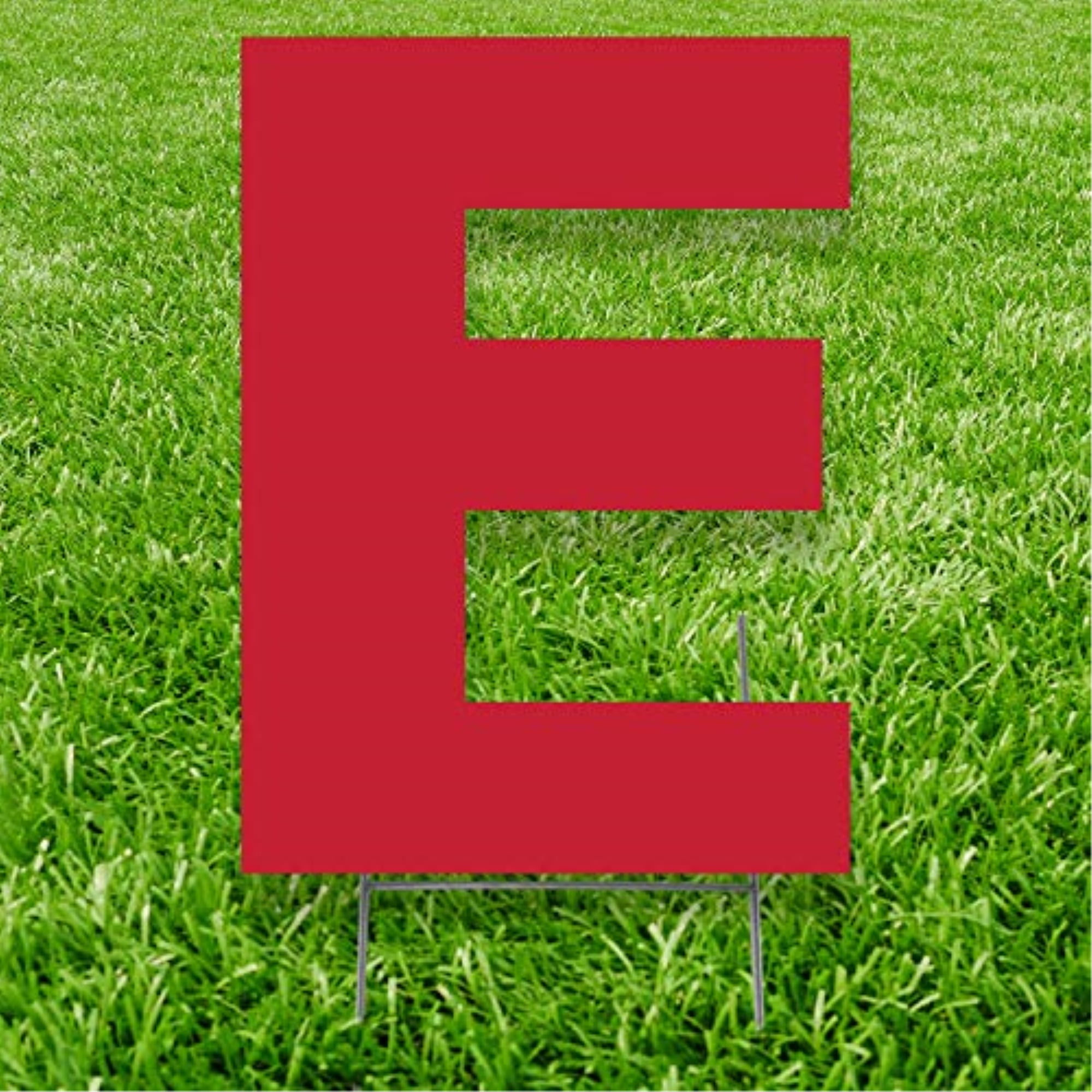 Picture of Advanced Graphics 3247 20 x 15 in. Letter E Yard Sign&#44; Red