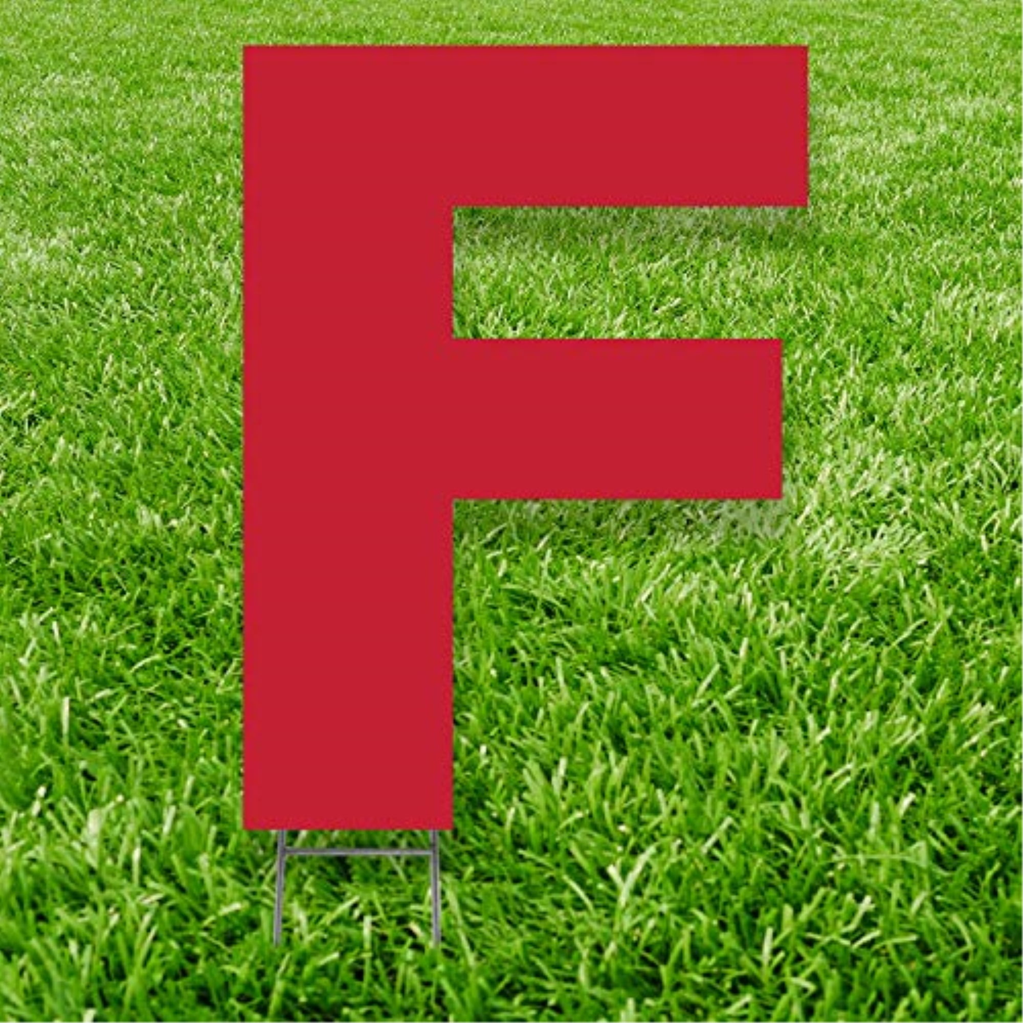 Picture of Advanced Graphics 3248 20 x 15 in. Letter F Yard Sign&#44; Red