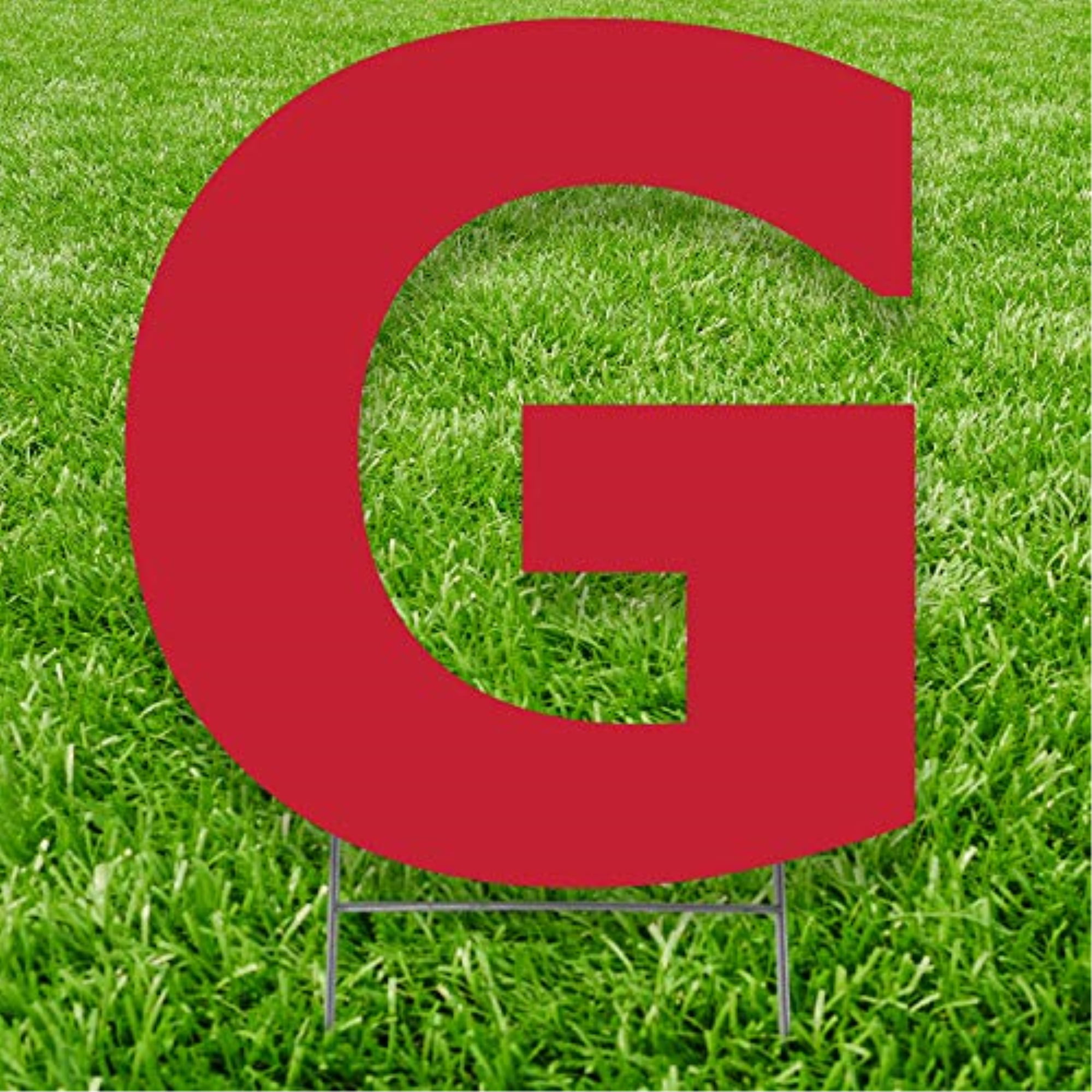 Picture of Advanced Graphics 3249 20 x 15 in. Letter G Yard Sign&#44; Red