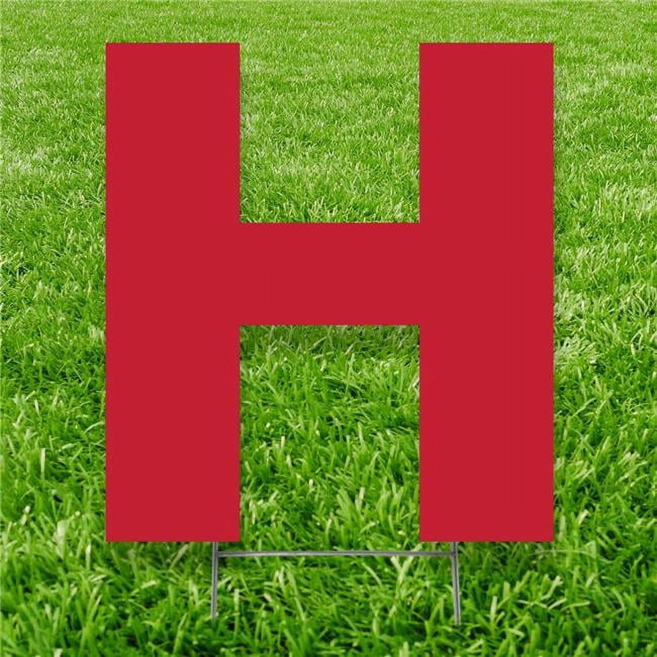 Picture of Advanced Graphics 3250 20 x 15 in. Letter H Yard Sign&#44; Red