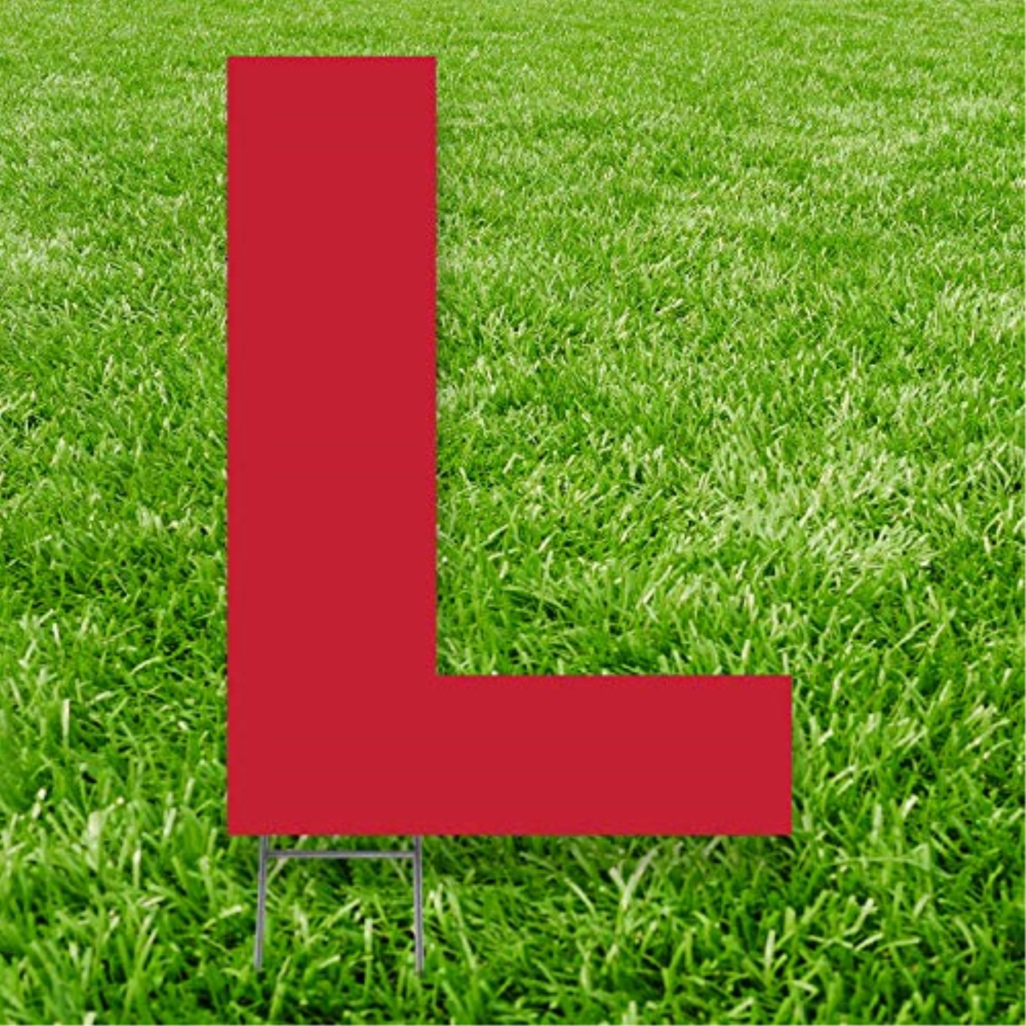 Picture of Advanced Graphics 3254 20 x 15 in. Letter L Yard Sign&#44; Red