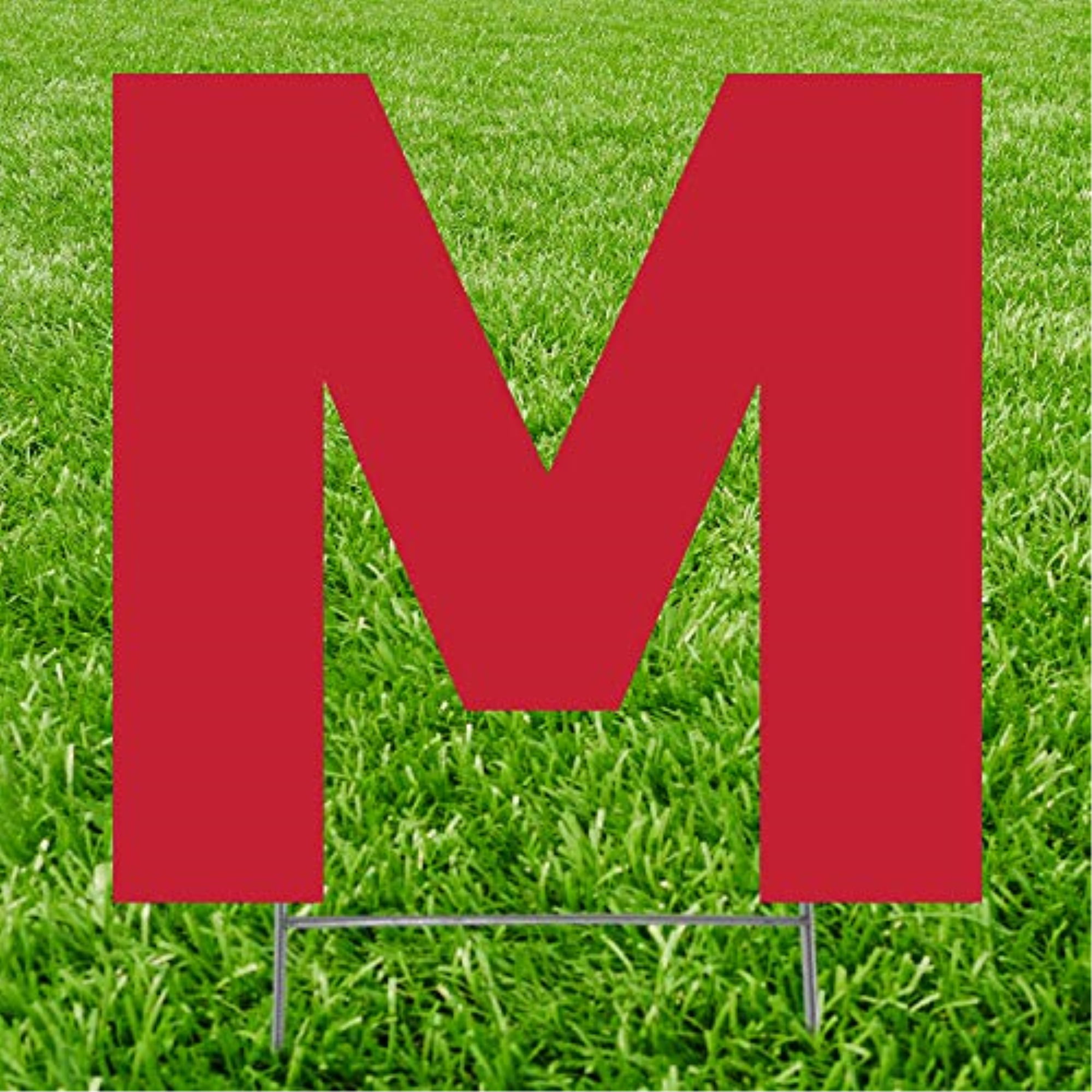 Picture of Advanced Graphics 3255 20 x 15 in. Letter M Yard Sign&#44; Red