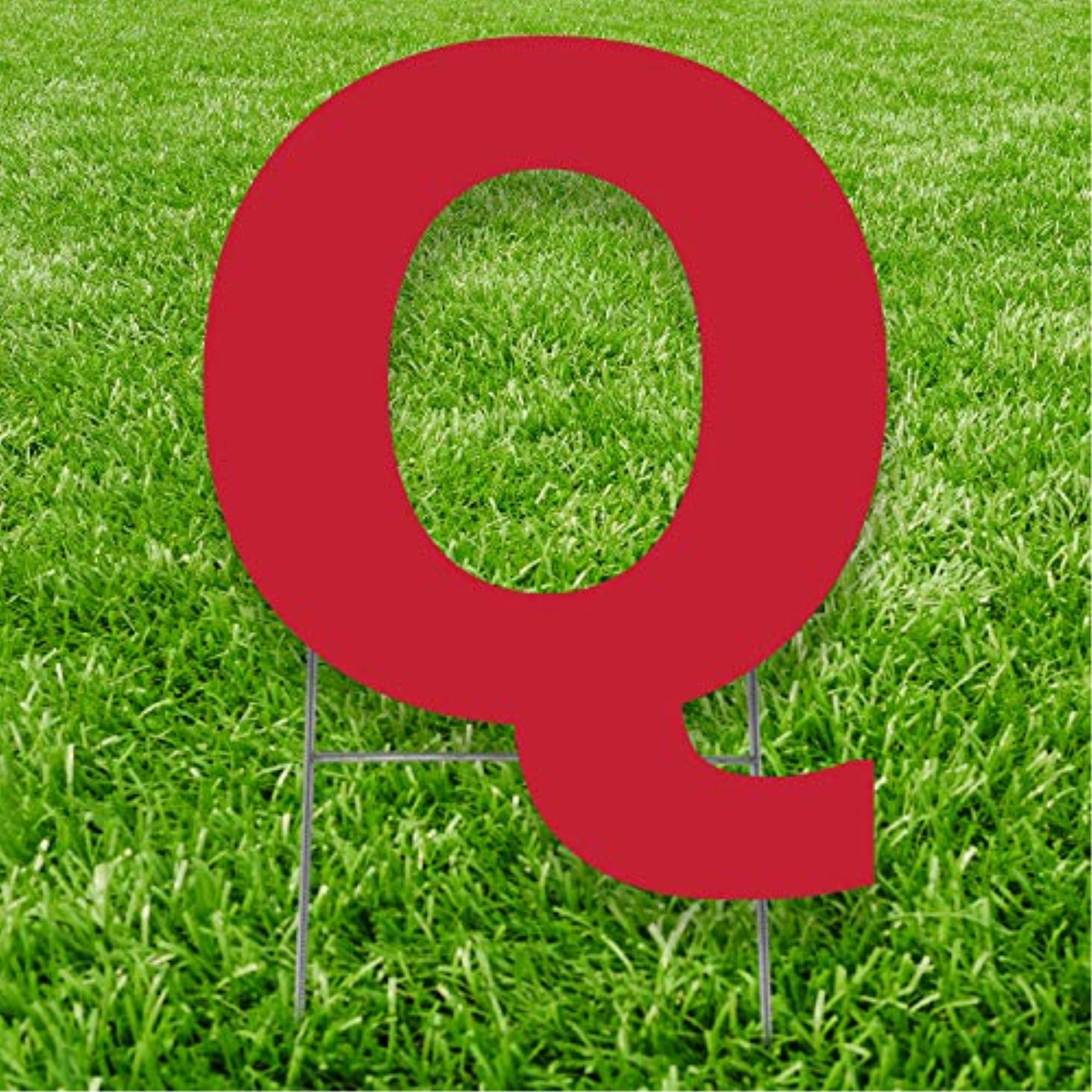 Picture of Advanced Graphics 3259 20 x 15 in. Letter Q Yard Sign&#44; Red