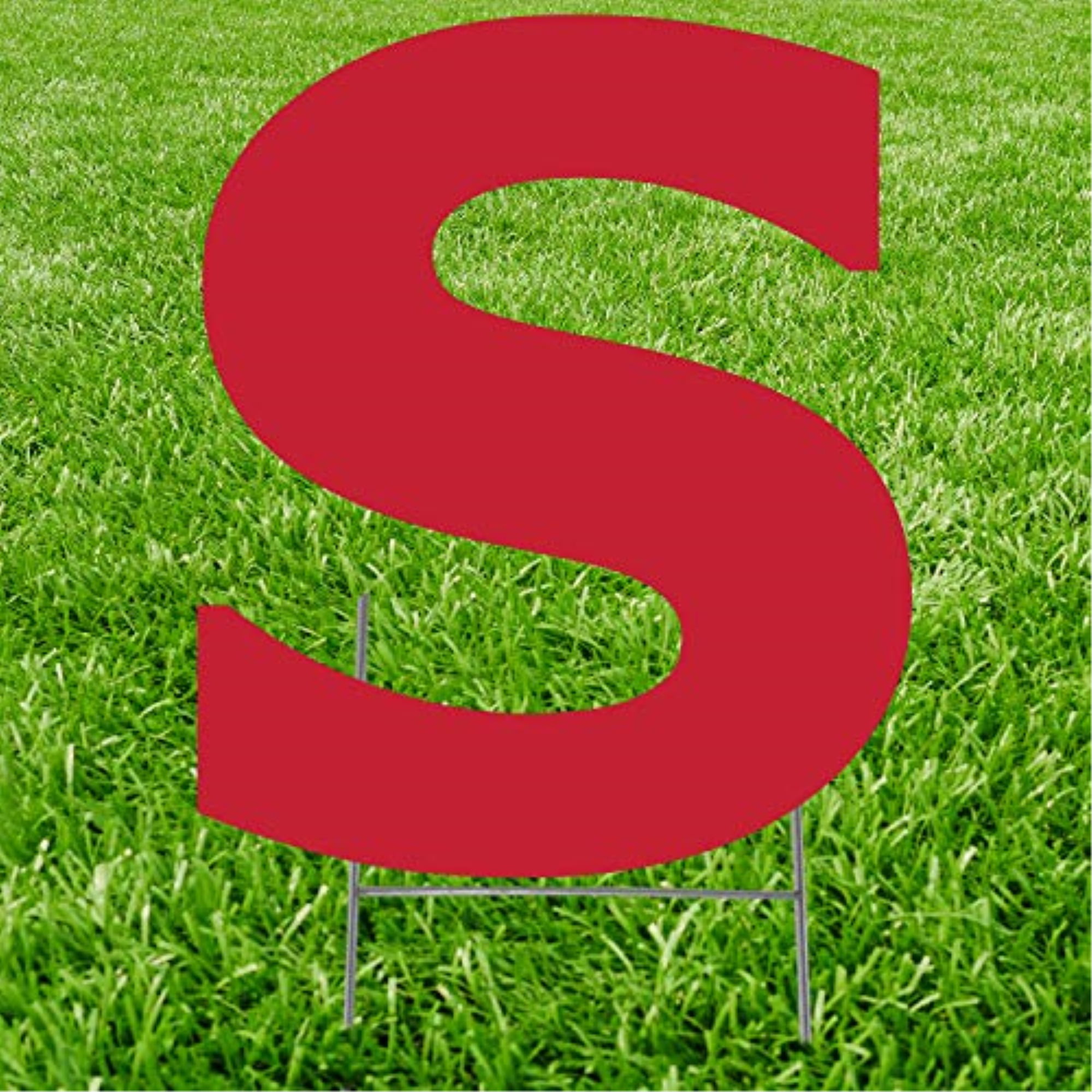 Picture of Advanced Graphics 3261 20 x 15 in. Letter S Yard Sign&#44; Red