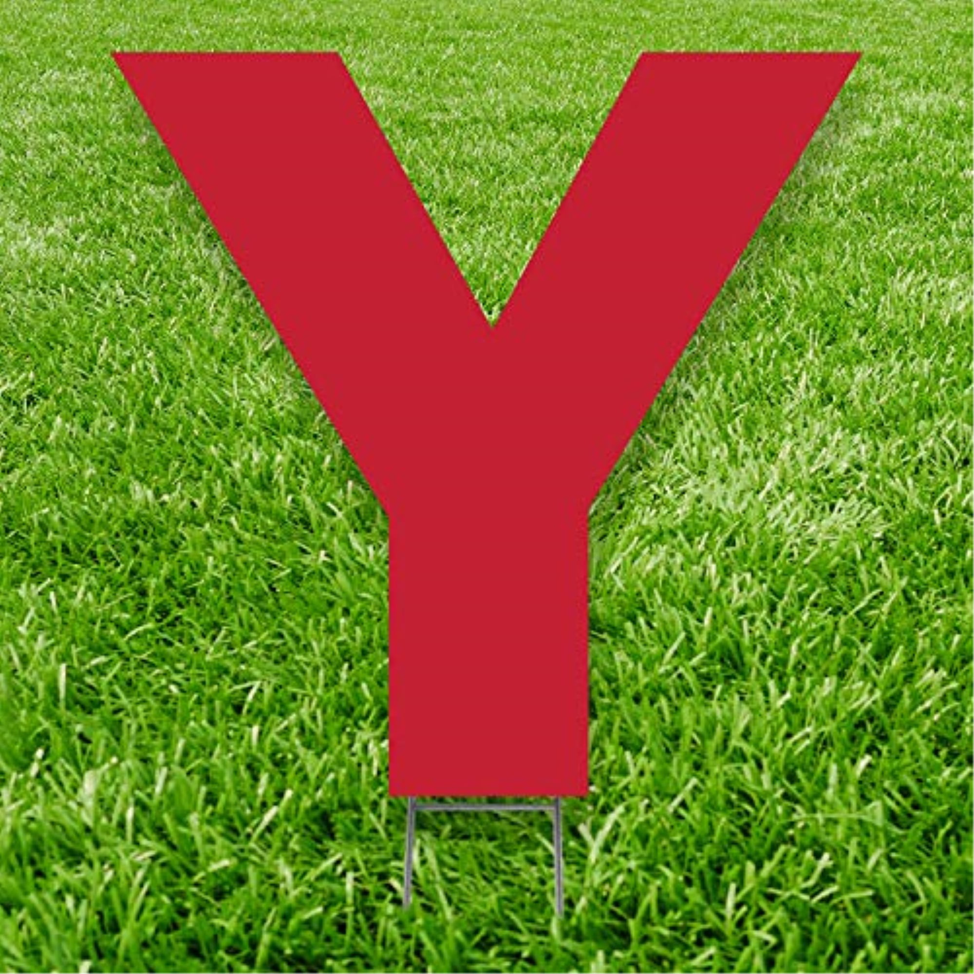 Picture of Advanced Graphics 3267 20 x 15 in. Letter Y Yard Sign&#44; Red