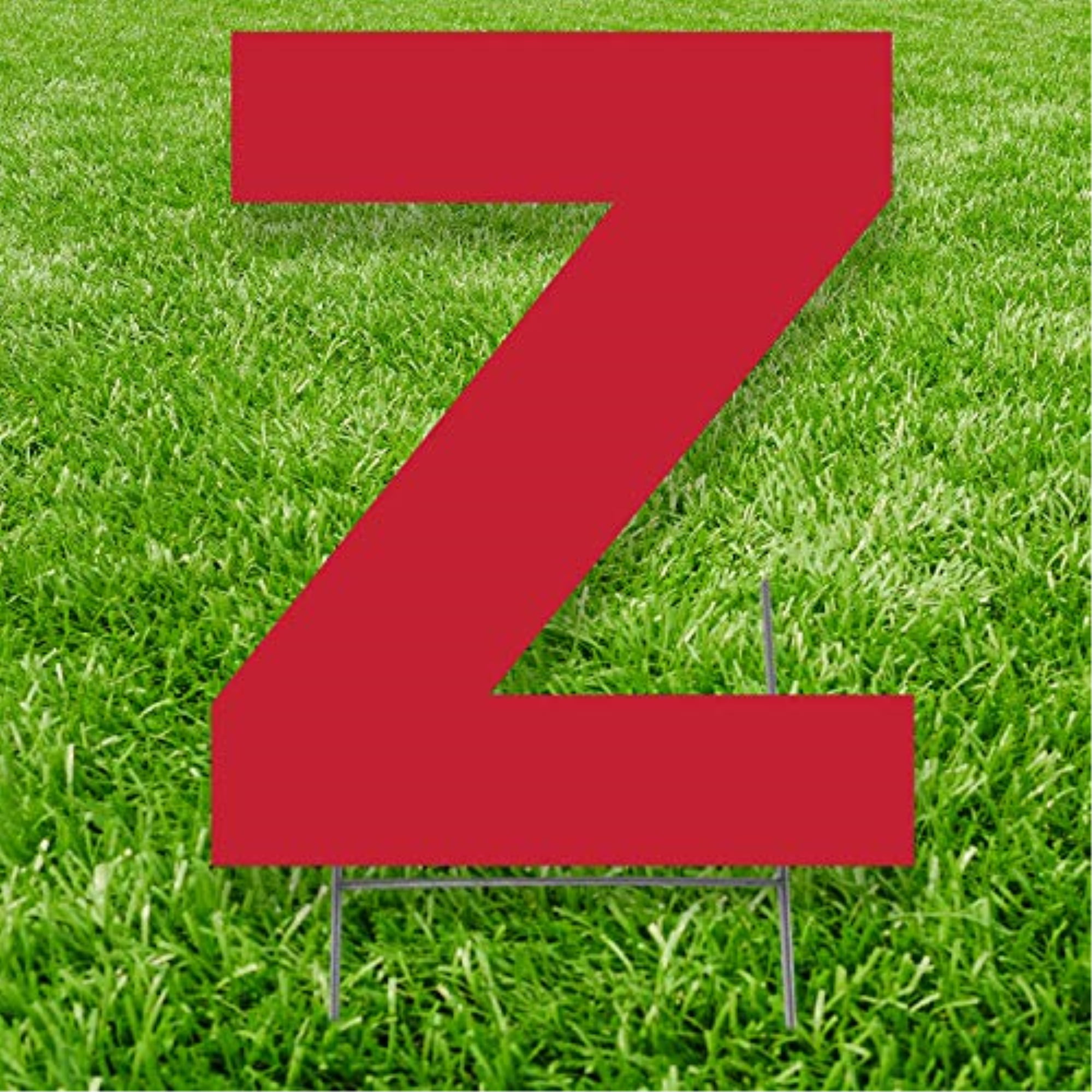 Picture of Advanced Graphics 3268 20 x 15 in. Letter Z Yard Sign&#44; Red