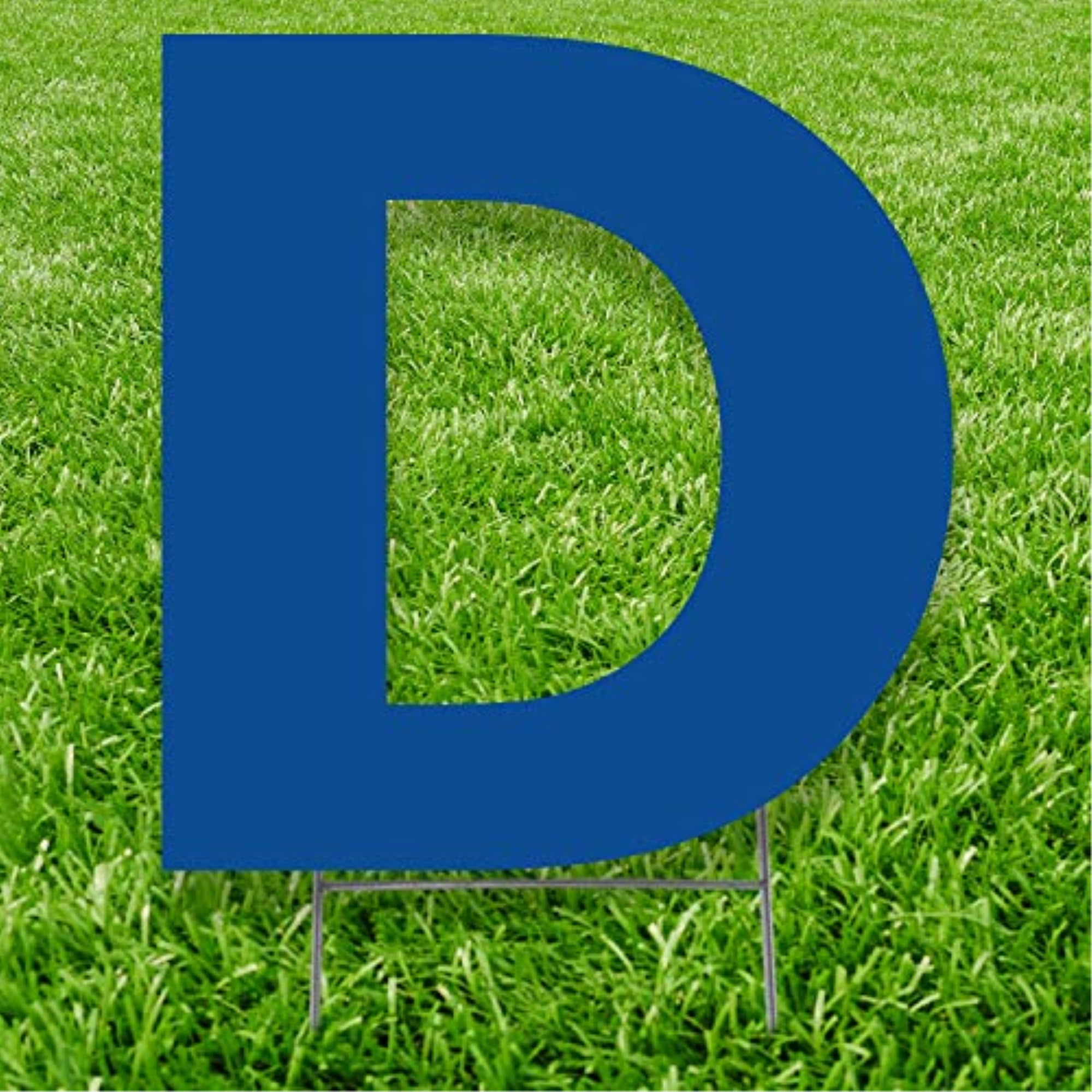 Picture of Advanced Graphics 3284 20 x 15 in. Letter D Yard Sign&#44; Blue