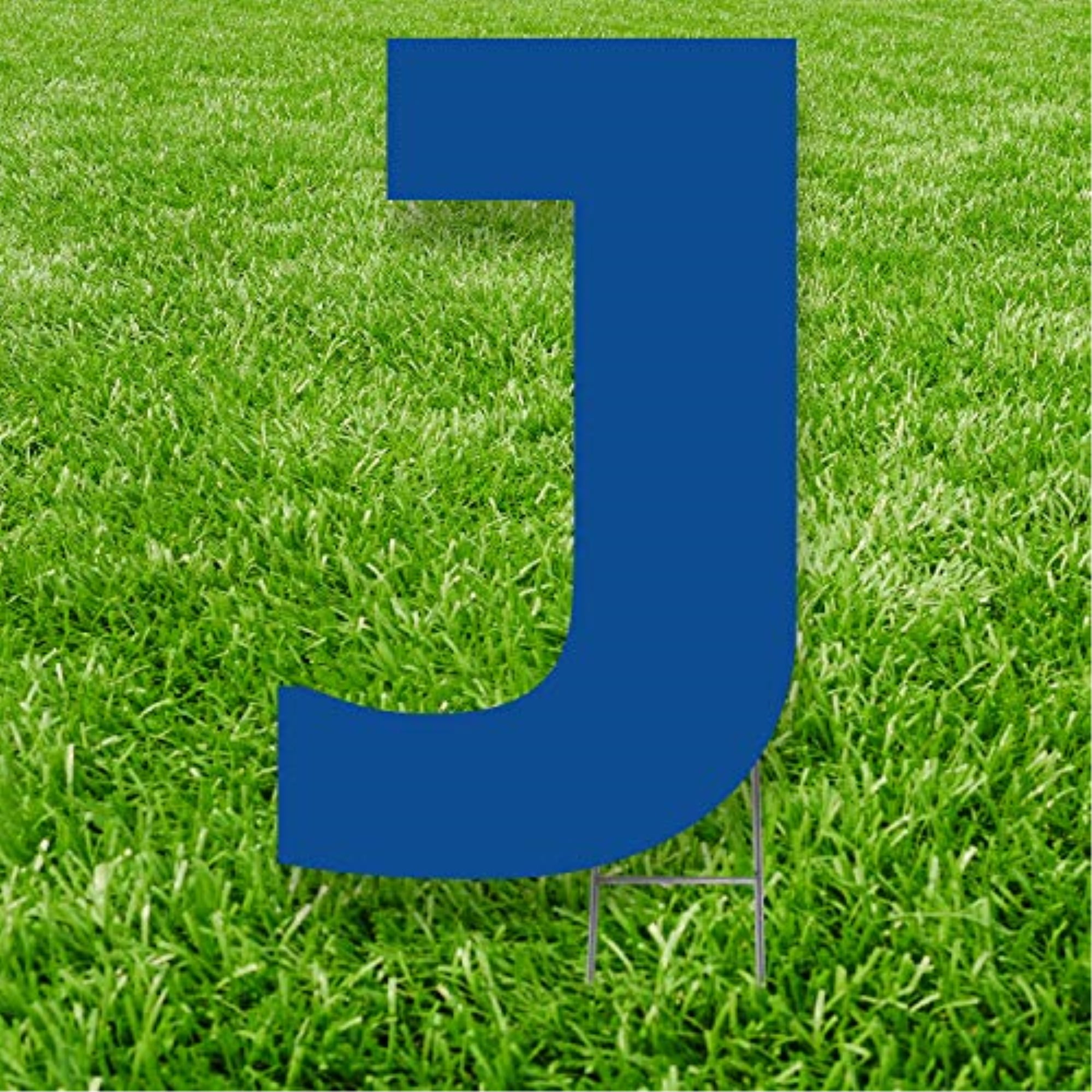 20 x 15 in. Letter J Yard Sign, Blue