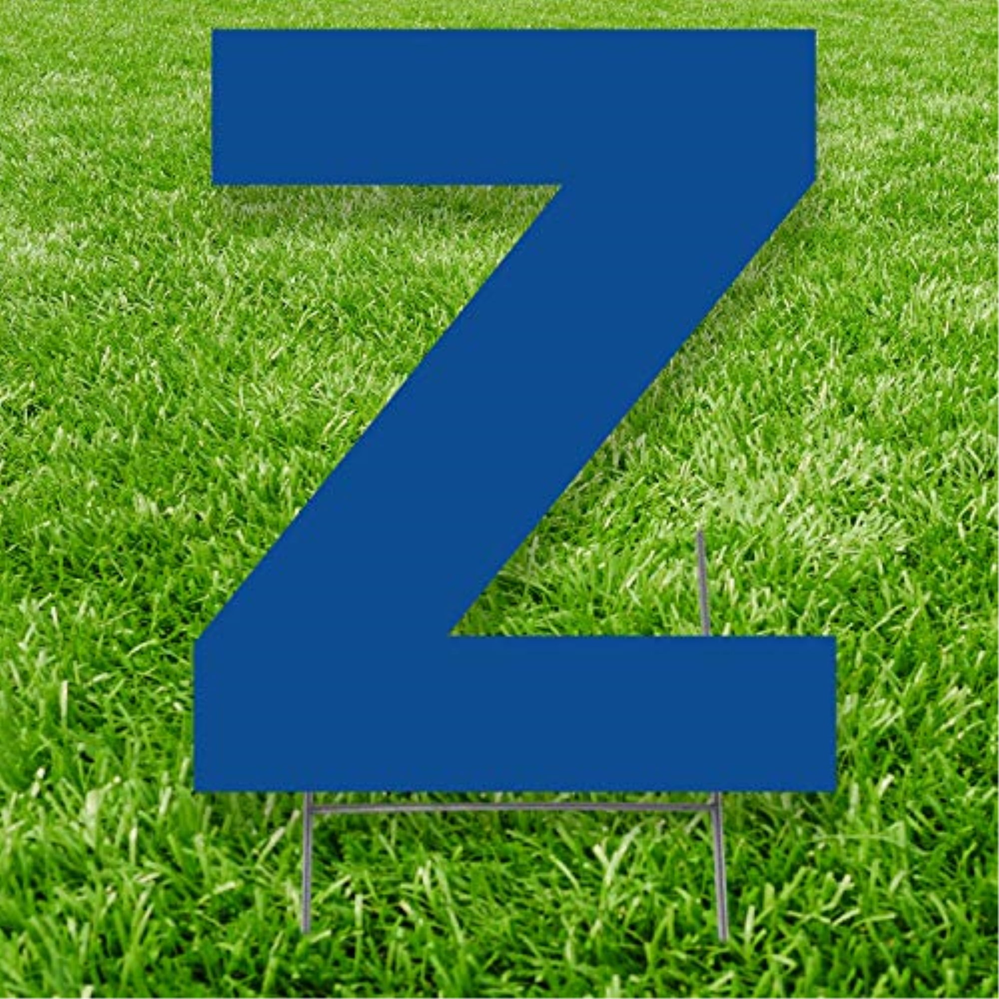 20 x 15 in. Letter Z Yard Sign, Blue