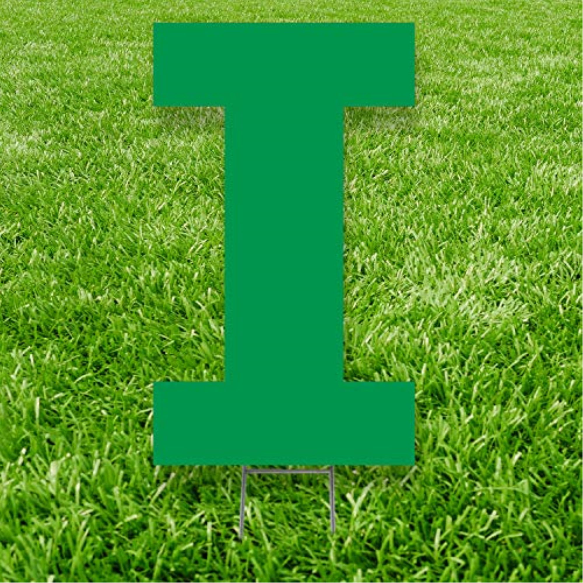 20 x 15 in. Letter I Yard Sign, Green