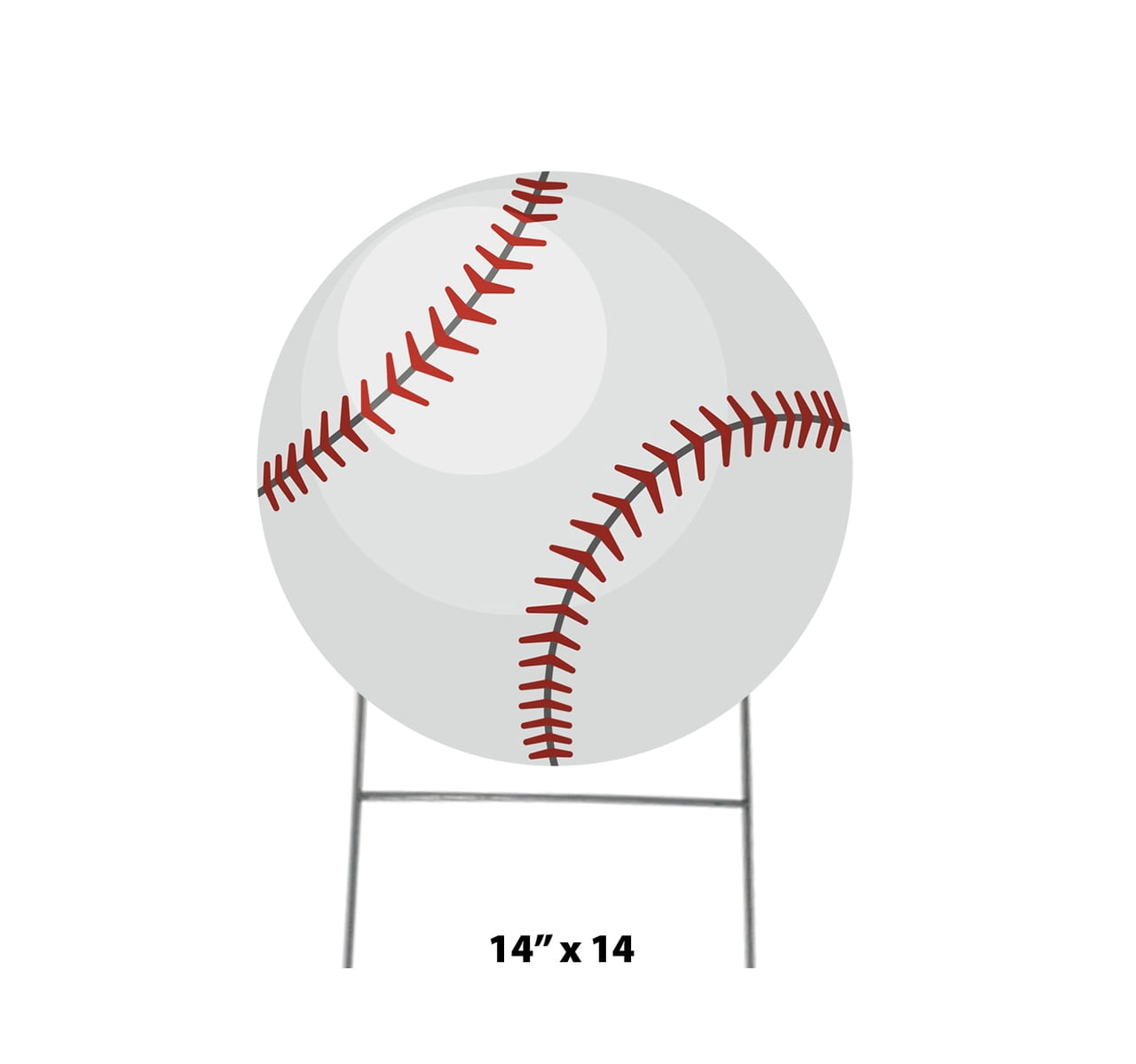 14 x 14 in. Softball Icon Yard Sign