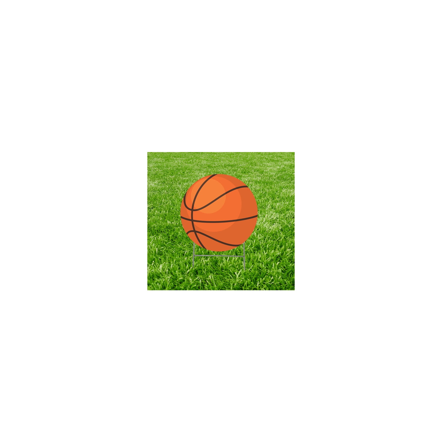 14 x 14 in. Basketball Icon Yard Sign