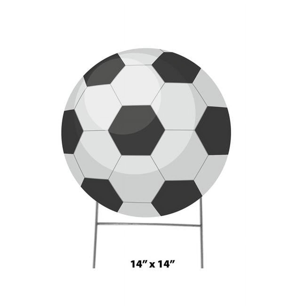 14 x 14 in. Soccer Ball Icon Yard Sign