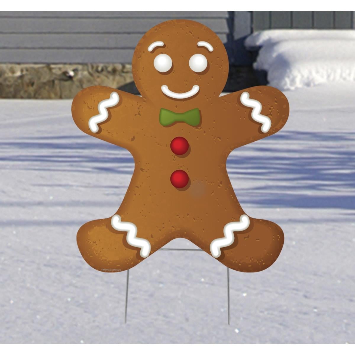 3530 20 x 17 in. Ginger Bread Man Yard Sign