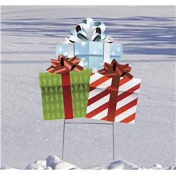 20 x 19 in. Group of Presents Yard Sign