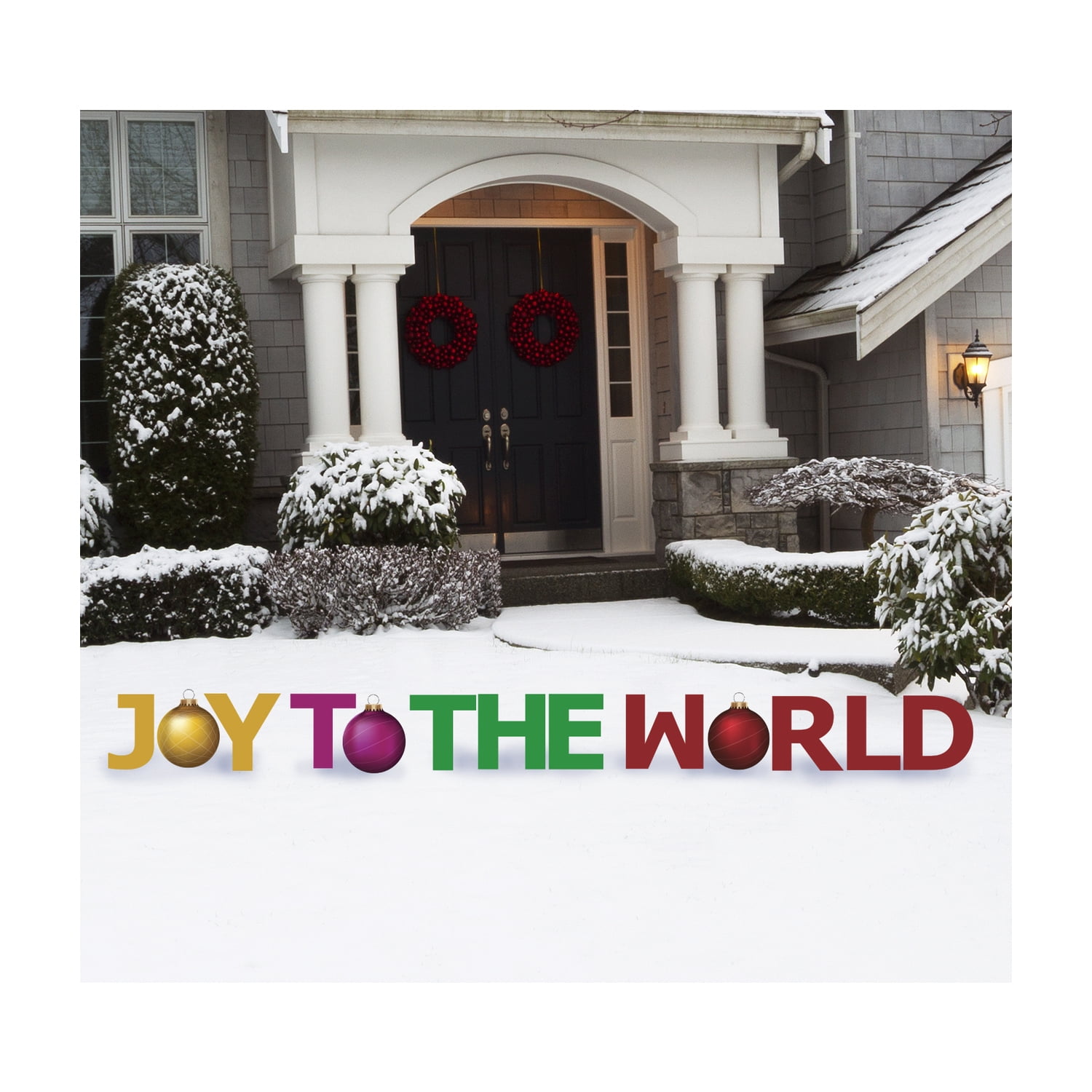 20 x 19 in. Joy to the World Yard Sign Set
