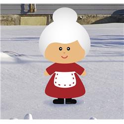 20 x 11 in. Mrs. Claus Yard Sign