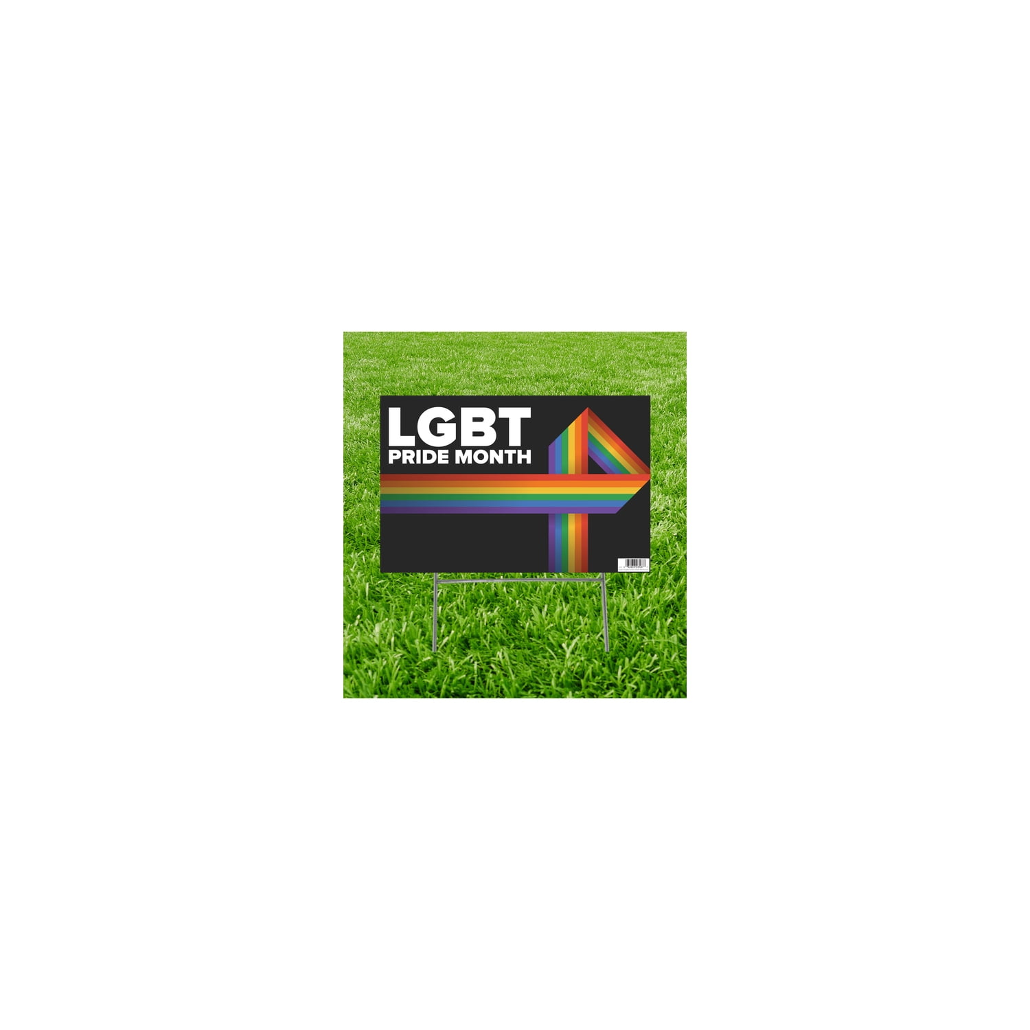 15 x 23 in. LGBT Pride Month Yard Sign