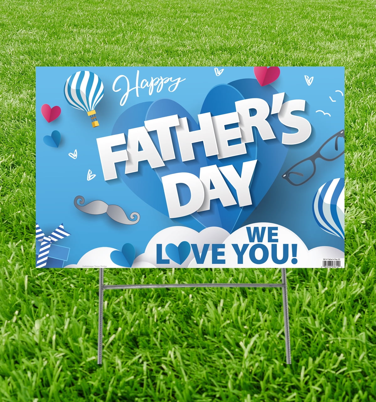 15 x 23 in. Fathers Day 02 Yard Sign