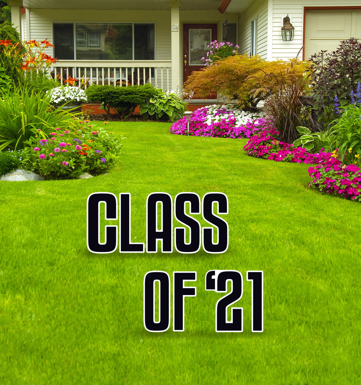 Class of 21 Yard Sign, Black