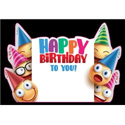 3763 15 x 22 in. Personalized Emoji Yard Sign