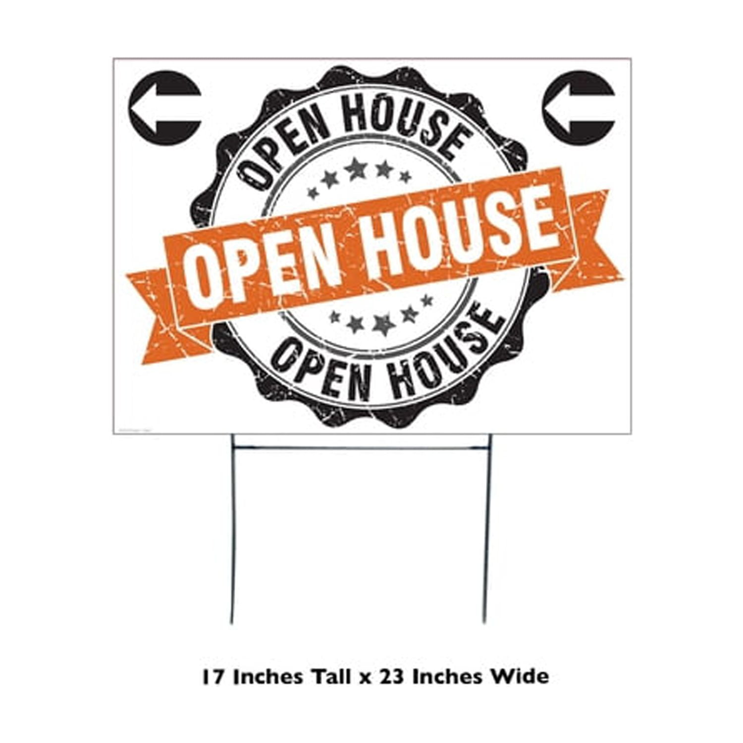 3067 23 x 17 in. Open House Left Yard Sign