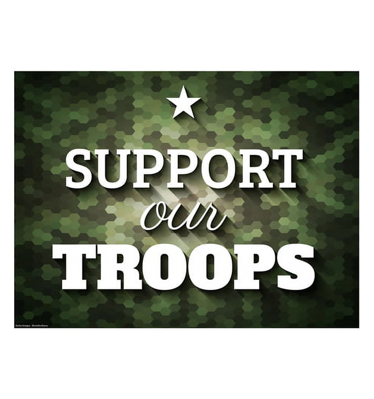 23 x 17 in. Support our Troops Yard Sign