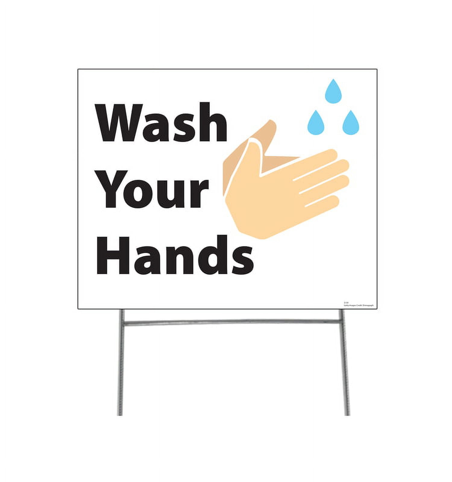 Picture of Advanced Graphics 3159 15 x 23 in. Wash Your Hands Yard Sign