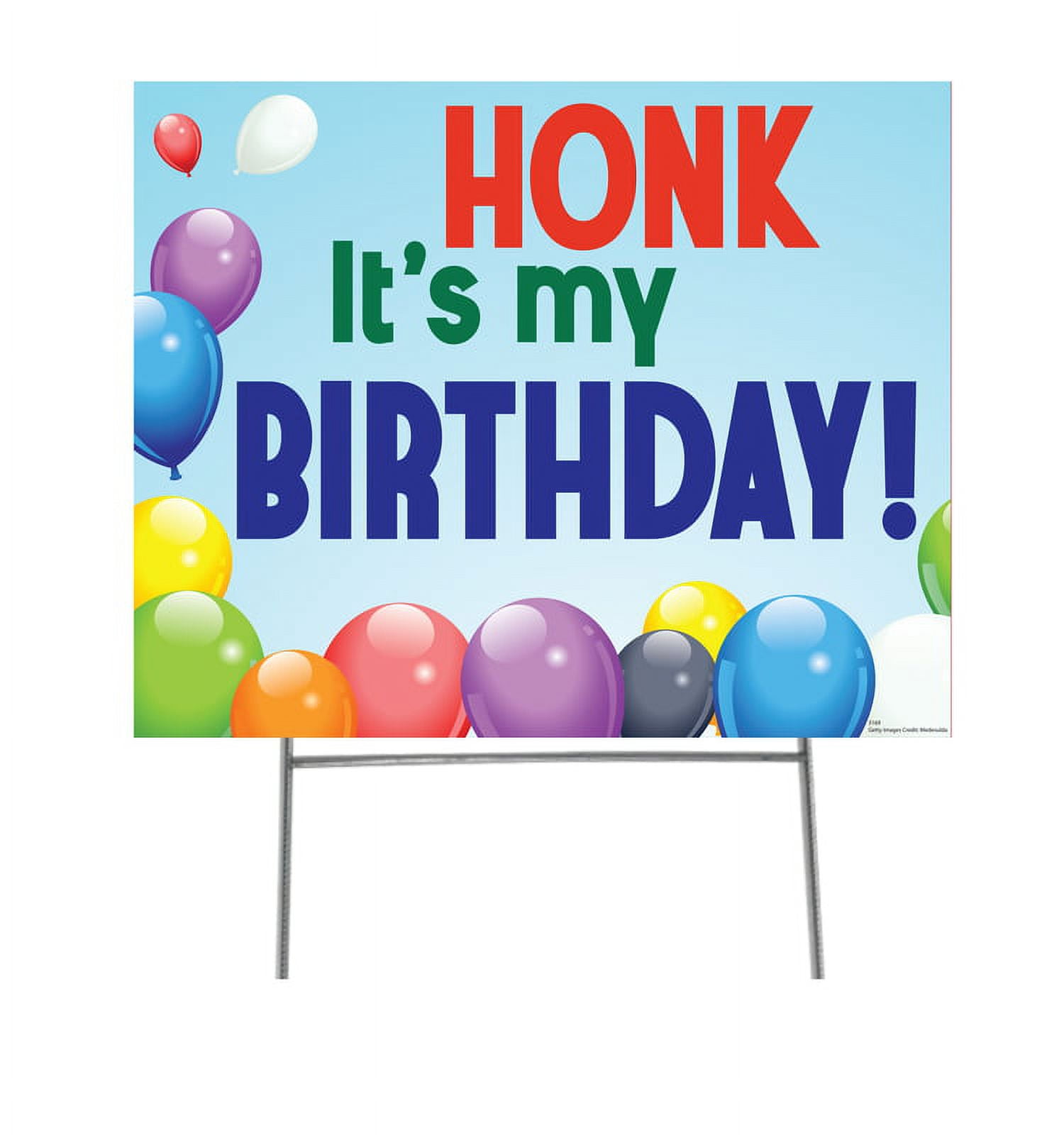Picture of Advanced Graphics 3169 15 x 23 in. Honk Its My Birthday Yard Sign
