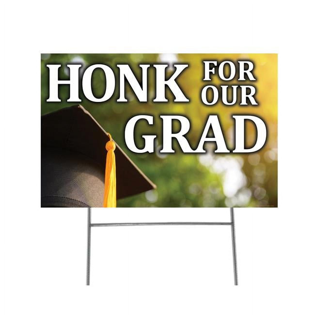 Picture of Advanced Graphics 3218 15 x 23 in. Honk for Our Grad Yard Sign Kit