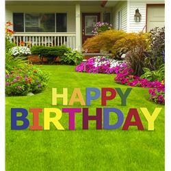 Picture of Advanced Graphics 3220 20 x 18 in. Happy Birthday Yard Sign Kit&#44; Multi Color