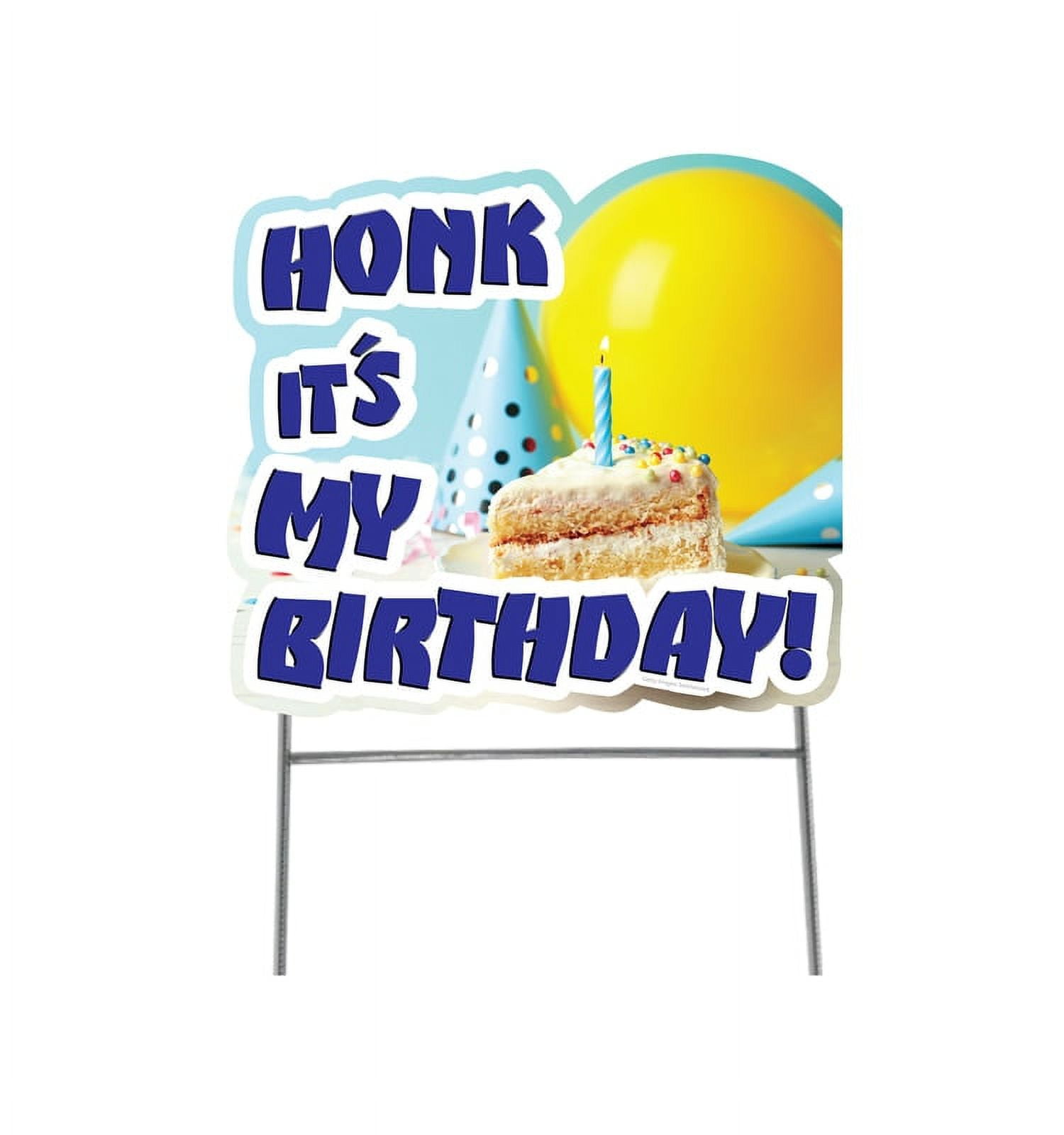 Picture of Advanced Graphics 3226 23 x 25 in. Honk Its My Birthday Cake Yard Sign