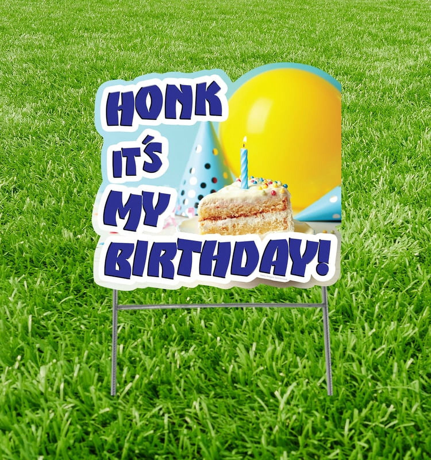 Picture of Advanced Graphics 3227 15 x 16 in. Honk Its My Birthday Cake Yard Sign