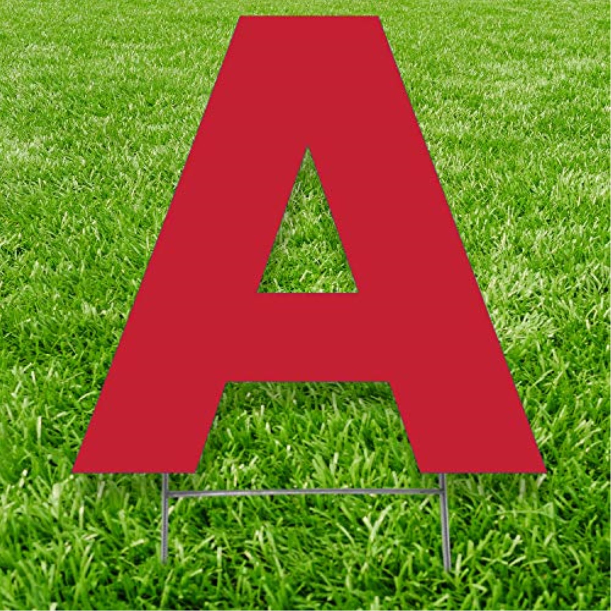 Picture of Advanced Graphics 3243 20 x 15 in. Letter A Yard Sign&#44; Red