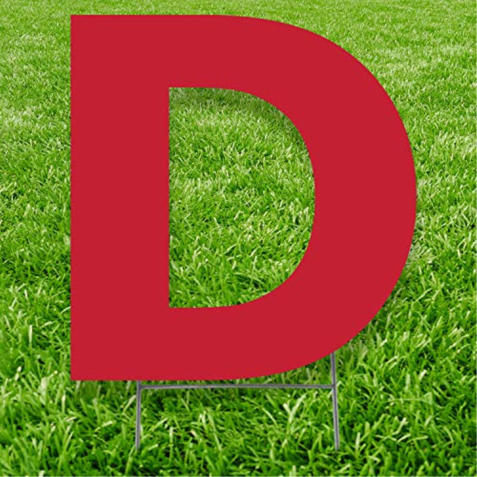Picture of Advanced Graphics 3246 20 x 15 in. Letter D Yard Sign&#44; Red
